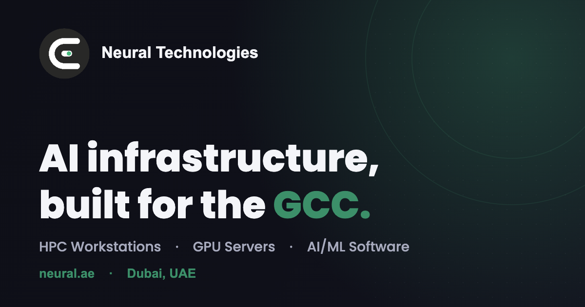 Neural Technologies — AI Infrastructure, HPC & GPU Servers in the UAE